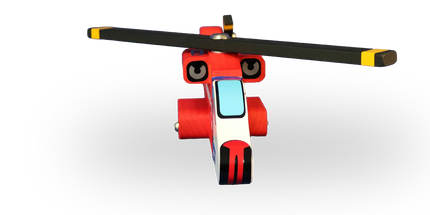 Wooden Sea Rescue Chopper Toy (Larger)