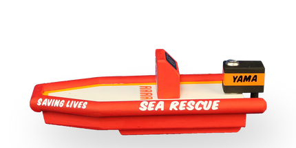 Wooden Sea Rescue Boat Toy