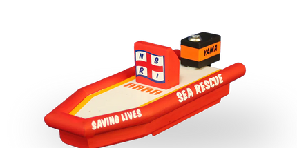 Wooden Sea Rescue Boat Toy