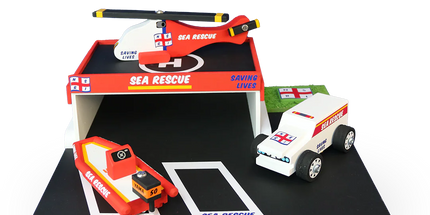 Wooden Sea Rescue Station Toy