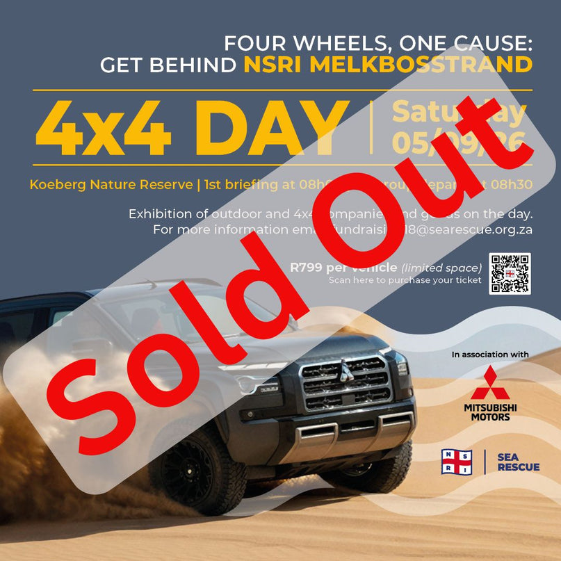 SOLD OUT!! Book your place for 2026 NSRI Melkbosstrand 4x4 Day in association with Mitsubishi