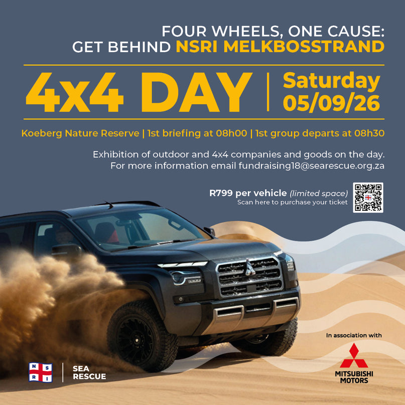 Book your place for 2026 NSRI Melkbosstrand 4x4 Day in association with Mitsubishi