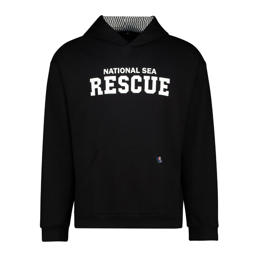 Black National Sea Rescue Hoody