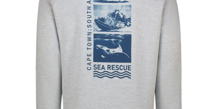 3 Tier Sea Rescue Cape Town Sweat Shirt - Grey Mélange