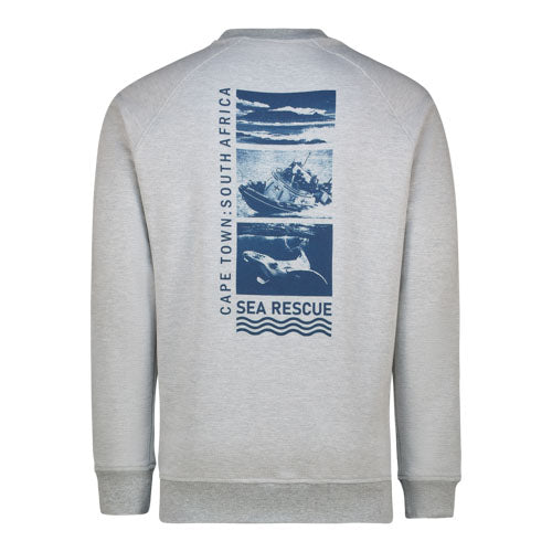 3 Tier Sea Rescue Cape Town Sweat Shirt - Grey Mélange