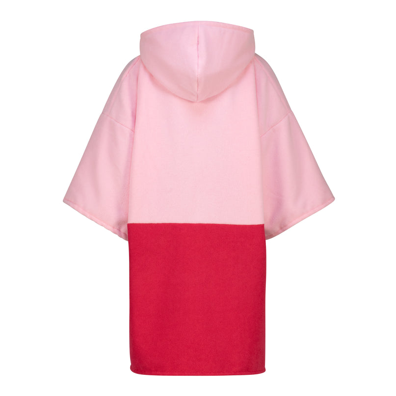 NSRI Kids Colourblock LS XPink Poncho