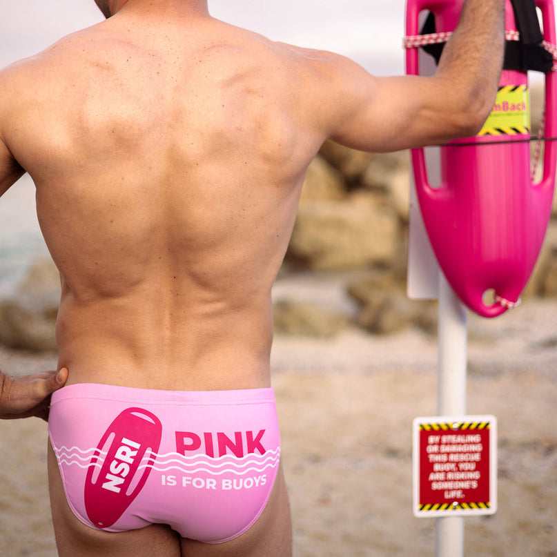 Faffies x NSRI Pink Buoy Swim Brief