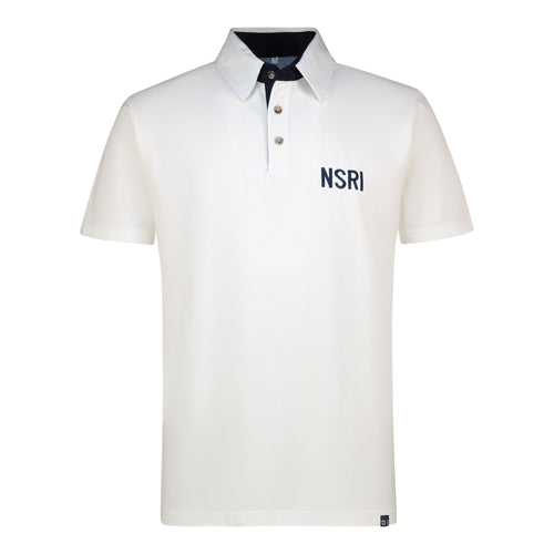 NSRI Sea Rescue Lacoste Golfer - Cream / Navy