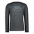 Long Sleeve Tee with National Sea Rescue Saving lives print - Charcoal Mélange