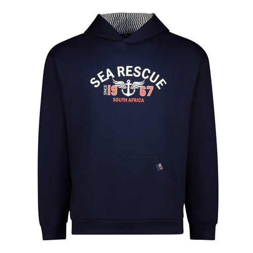 Sea Rescue Anchor Hoody - Navy