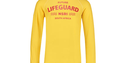 Kids Long Sleeve Rash Vest with Lifeguard Print