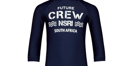 Kids Long Sleeve Rash Vest with Future Crew Print