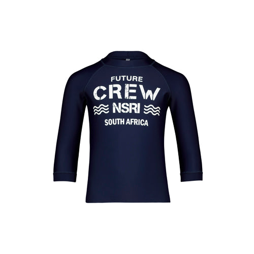 Kids Long Sleeve Rash Vest with Future Crew Print