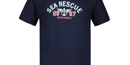 Kids Sea Rescue Anchor T-Shirt - Navy