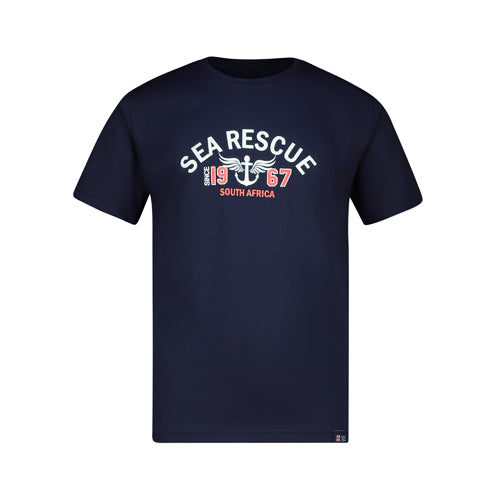 Kids Sea Rescue Anchor T-Shirt - Navy