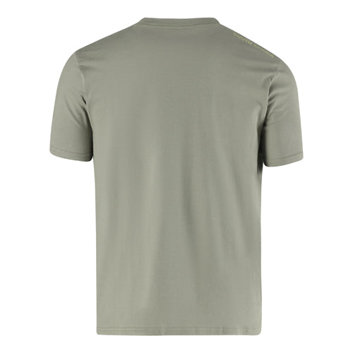 Short Sleeve Tee - left chest flag &amp; South Africa shoulder print - Olive