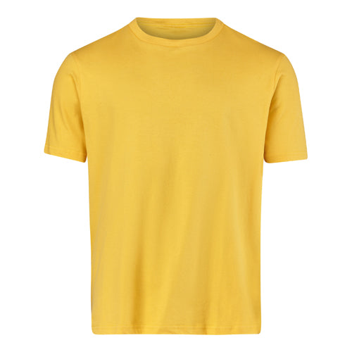 Short Sleeve Tee - Down back NSRI waves print - Mustard