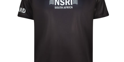 NSRI South Africa 3 Tier Activity Shirt - Black Short Sleeve