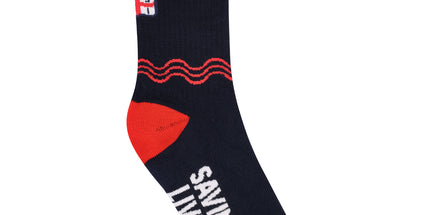 Saving Lives Socks Navy