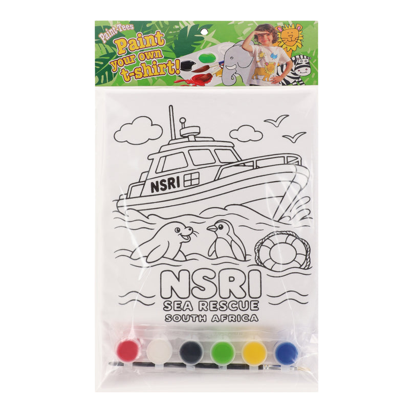 Kids Paint Your Own Sea Rescue SA T-Shirt