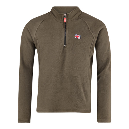 Polar Fleece Jacket - Half Zip - Olive