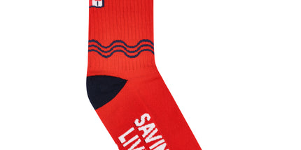 Saving Lives Socks Red