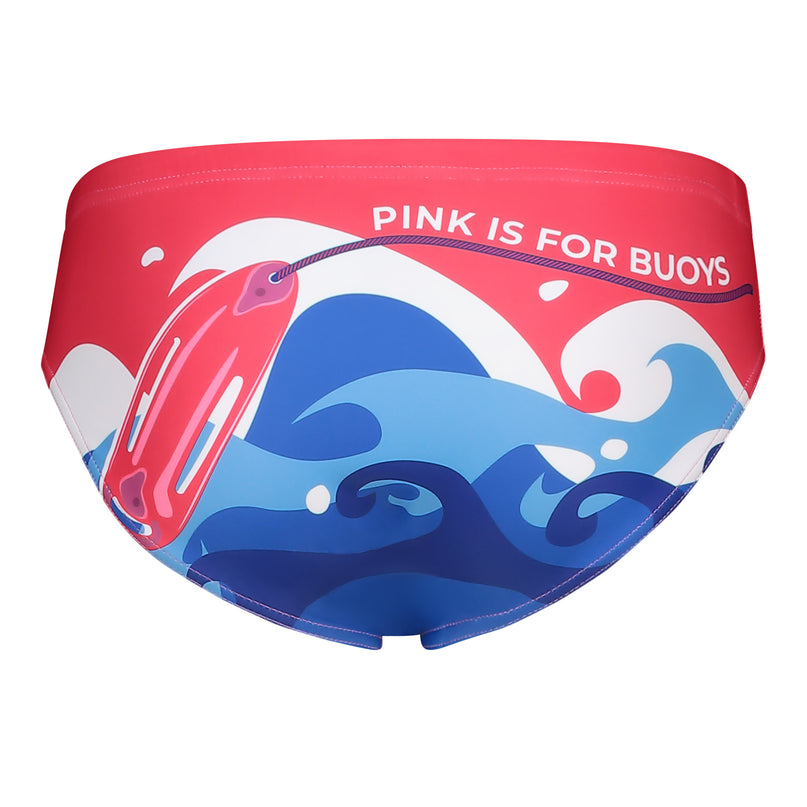 Blue Pink is for Buoys Swim Brief