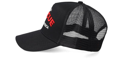 Sea Rescue Mesh Trucker Cap - Black