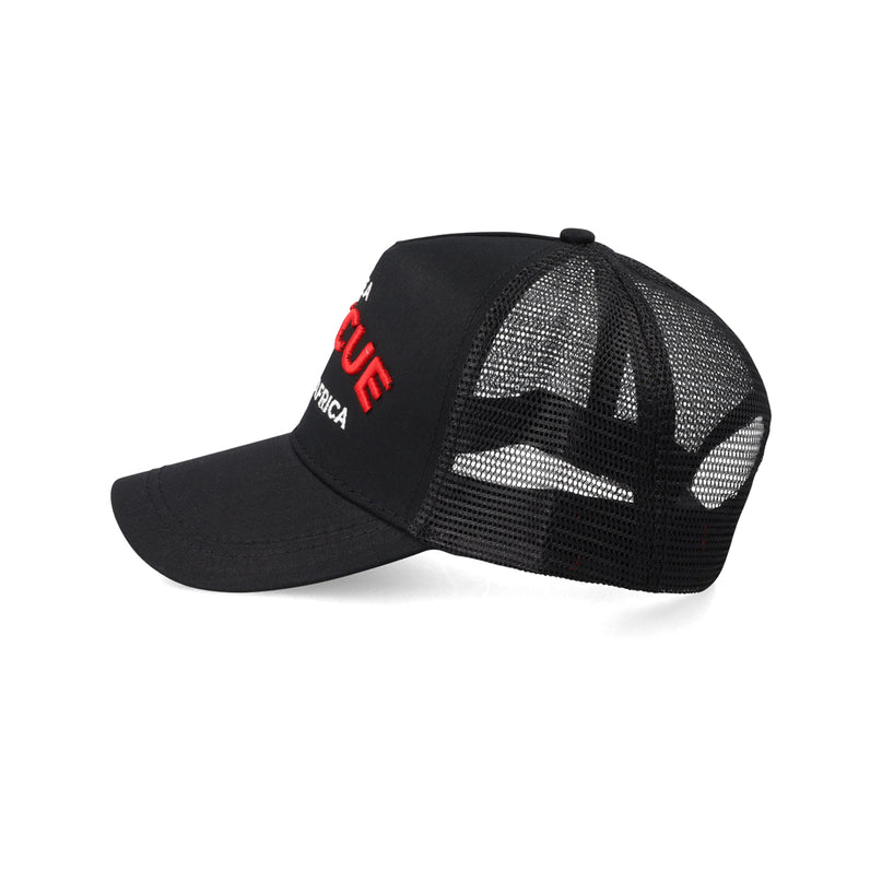 Sea Rescue Mesh Trucker Cap - Black