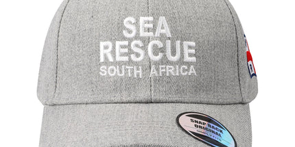 Sea Rescue Cap with NSRI side flag - Grey Melange