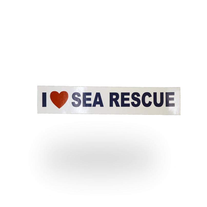 I Love Sea Rescue Sticker