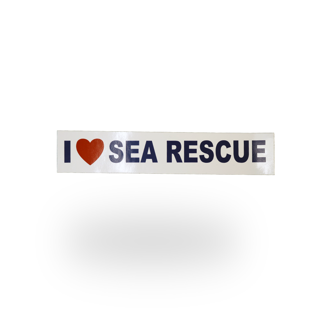NSRI Sticker &quot;I Love Sea Rescue&quot;