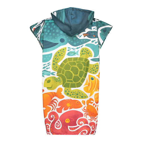 Kids Sea Creature Poncho Towel