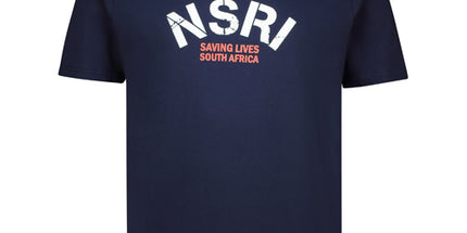 NSRI Distressed Saving Lives Short Sleeve T-Shirt - Navy