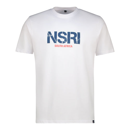 NSRI Distressed Cape Town Short Sleeve T-Shirt - White