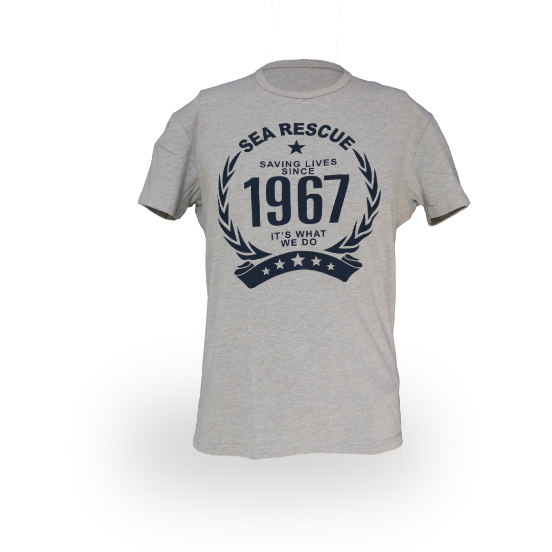 NSRI &quot;1967&quot; T-Shirt - Short Sleeve Grey Melange