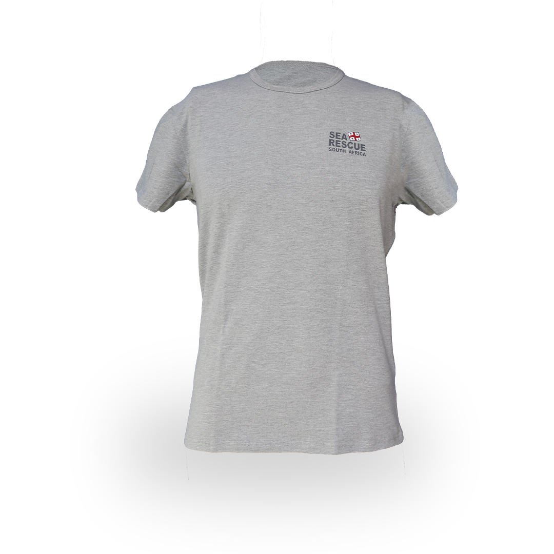 NSRI T-Shirt - Short Sleeve Grey Melange