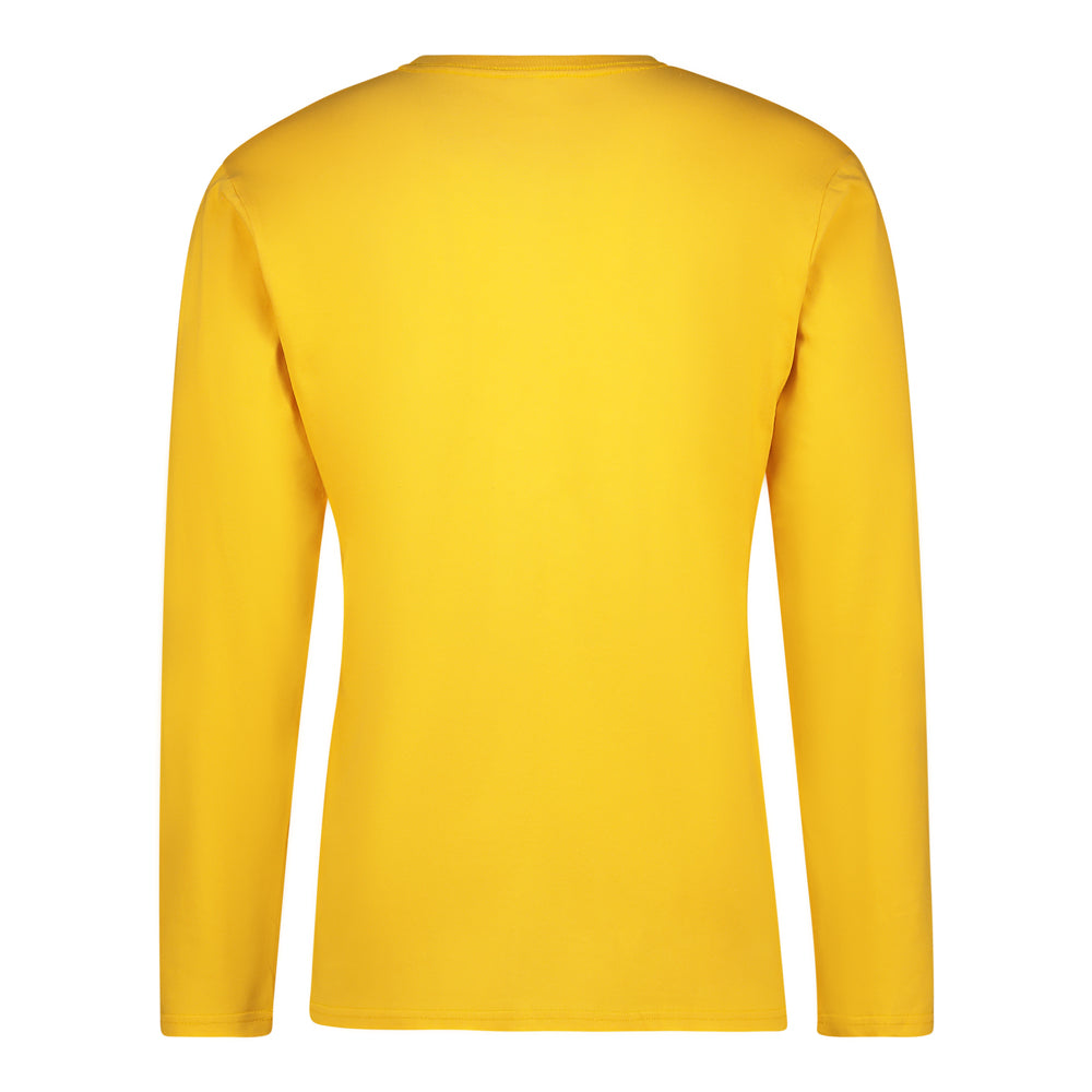 Long Sleeve Tee - Front EST.1967 SEA RESCUE Saving Lives print - Mustard