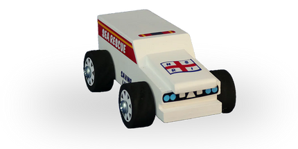 Wooden Sea Rescue Car Toy