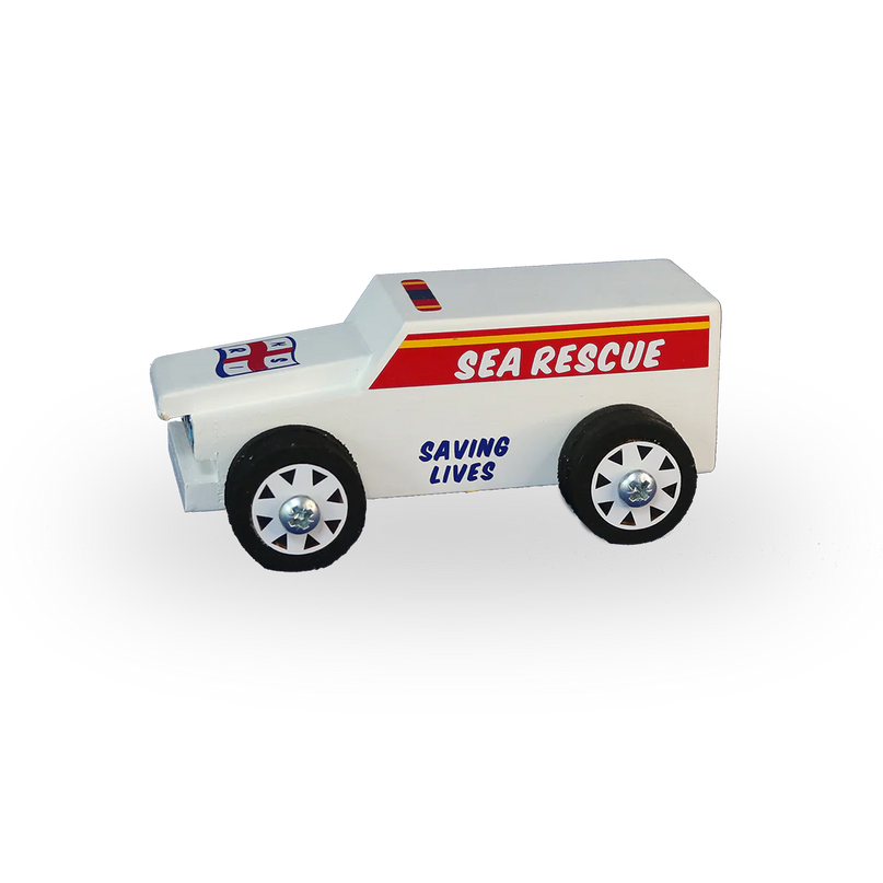 Wooden Sea Rescue Car Toy