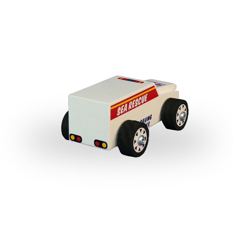 Wooden Sea Rescue Car Toy