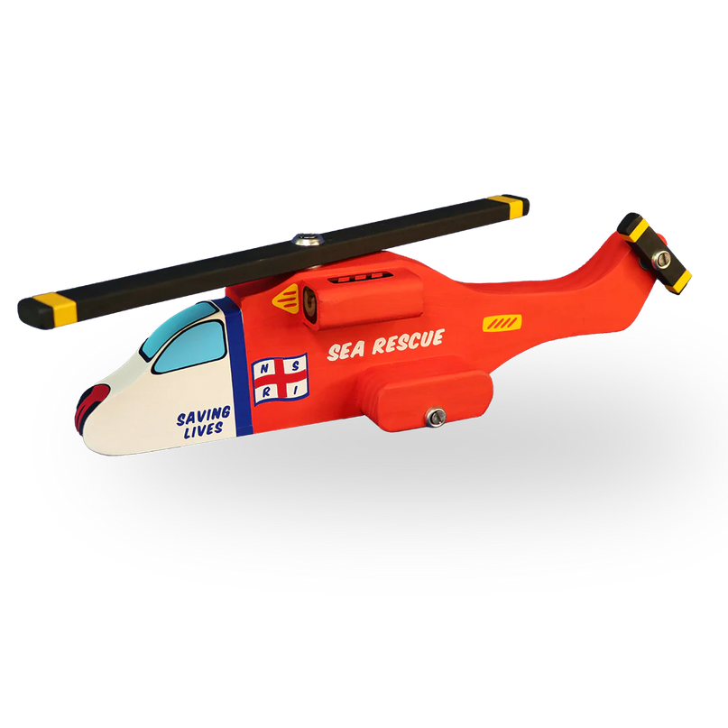 Wooden Sea Rescue Chopper Toy (Larger)