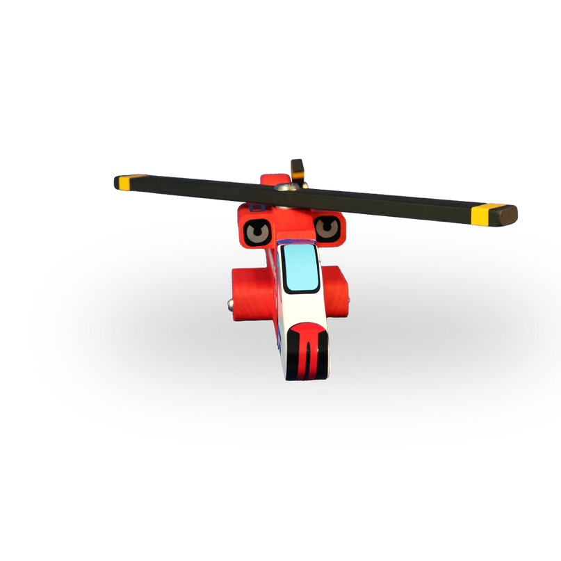 Wooden Sea Rescue Chopper Toy (Larger)