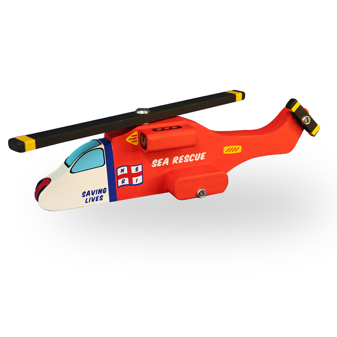 NSRI Wooden Toy Sea Rescue Puma Chopper (large)
