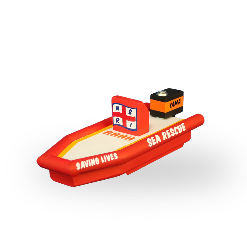Wooden Sea Rescue Boat Toy
