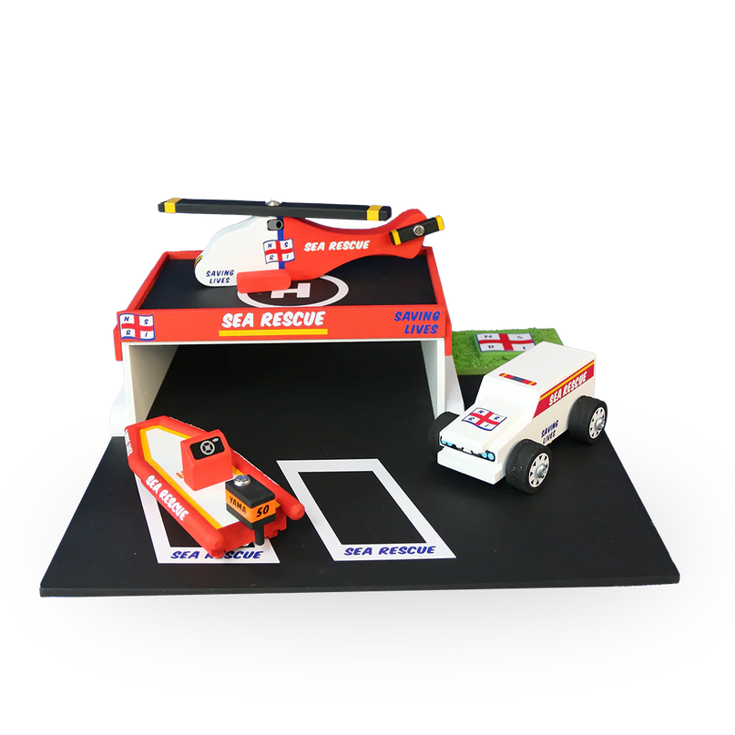 Wooden Sea Rescue Station Toy
