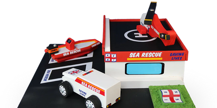 Wooden Sea Rescue Station Toy