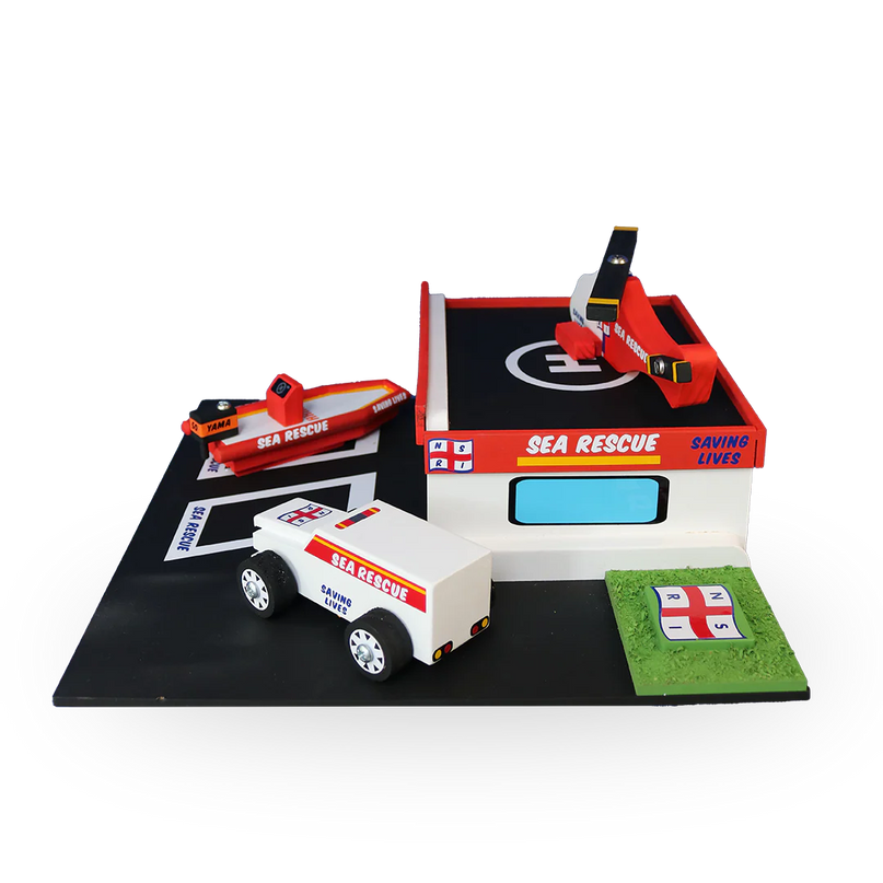 Wooden Sea Rescue Station Toy
