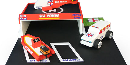 Wooden Sea Rescue Station Toy